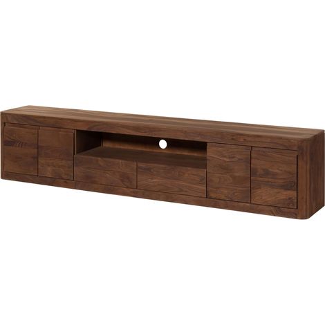 Mobile TV Sheesham rosso marrone tinto 240x40x50 cm montato TORONTO 167 (1/4)