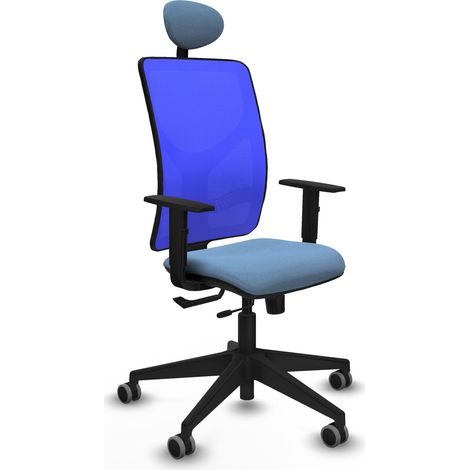 Sedia da ufficio piqueras y crespo Motilla azzurro cielo schiuma alta qualità (1/2)