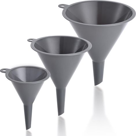 Trichter 3er Set, lebensmittelecht, BPA-frei, robust, mit Aufhängeöse (1/5)