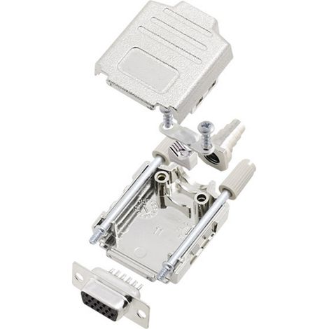 encitech DPPK09-M-HDS15-K 6355-0014-11 D-SUB Buchsenleisten-Set 180 ° Polzahl: 15 Lötkelch 1 Set
