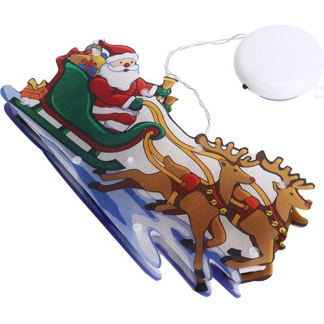 LED-Weihnachtsbeleuchtung, Lichterketten mit Saugnapf für Fenster, dekorative Weihnachtsbeleuchtung für den Innen- und Außenbereich (1/5)
