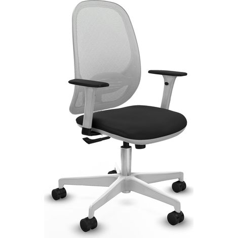 Chaise de bureau piqueras y crespo Cilanco noir mousse découpée (1/2)