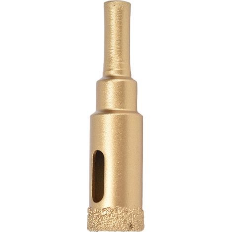 Foret diamanté, scie cloche, outil de perçage et de découpe pour verre et granit, queue ronde de 16 mm (1/5)