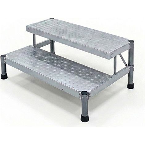 Trittleiter aluminium - 2 Stufen - Breite 2.00m - MP2-200