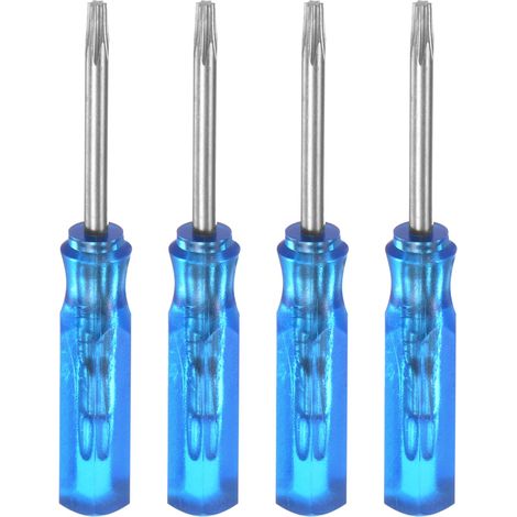 4Pcs Mini Tournevis Torx T6 Magnétique Étoile 45mm Bleu (1/5)
