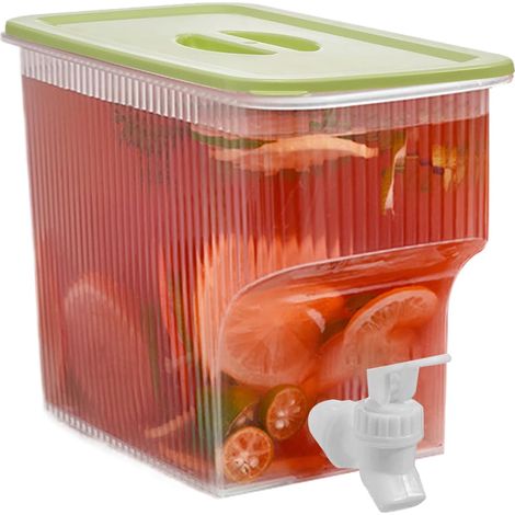 Distributeur de boissons 3,9 L Grande Capacité de Distribution Pichet à boissons pour fêtes pour Maison, Pique-nique, Camping, Bar, Réfrigérateur, Cocktail, Citronnade (1/5)