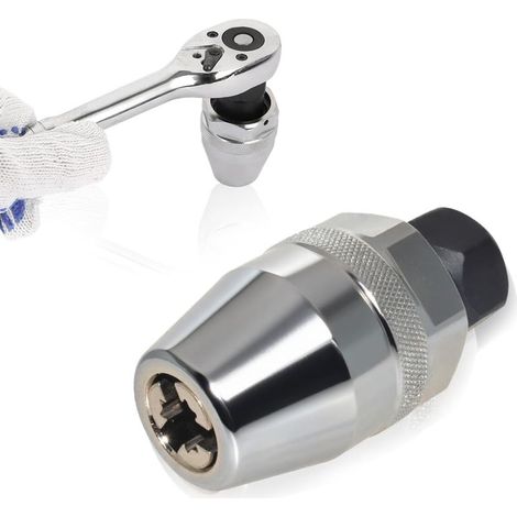 Extracteur de Goujon 3/8",Extracteur de Boulon Réglable pour 1/4 à 1/2 Pouce (6 13 mm),Démonte Goujon pour Vis Cassée,Boulons Rouillés,Peints,Endommagés et Cassés (1/5)
