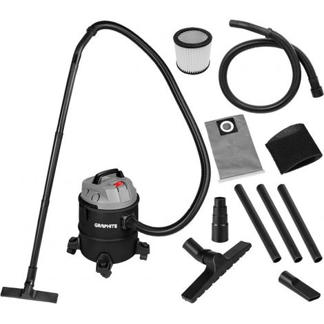 Aspirapolvere industriale 1200W con serbatoio in plastica da 20L - T 59G614
