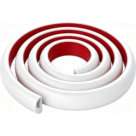 Mini Goulotte Câble Blanc Autocollant Flexible 1m,Cache Fil Electrique,Cache Câble Demi-Rond pour TV Ordinateur Bureau, Passage Câble Silicone Sécurité (1/5)