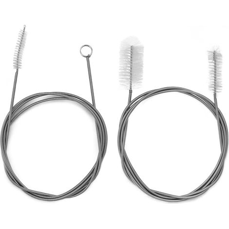 2 Pcs Flexible Cleaning Brush, Hose Cleaning Brushes, Used for Aquarium Cleaning, Refrigerator Drain Hole, Sink Cleaning, 155cm (1/5)
