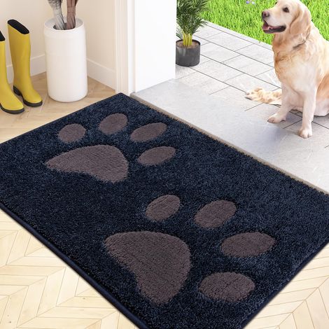 Paillasson Interieur 60 x 90 cm, Tapis d'Entrée Antidérapant et Lavable en Machine, Tapis de Sol Douces Absorbantes pour Chien, Entrée, Porte, Couloir (1/5)