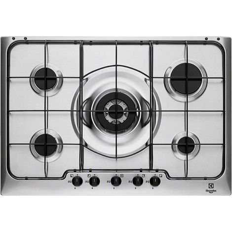 Table de cuisson Electrolux PX750UV Inox Encastrable Gaz 5 feux