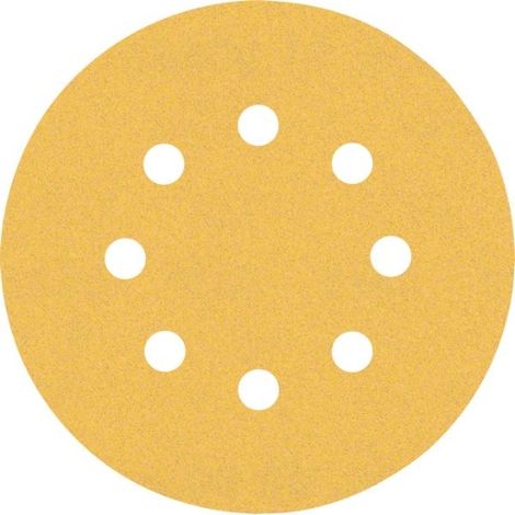 2608900912 - KIT 50 FOGLI BOSCH C470 , D.125mm P.120 8 FORI, EXPERT for LEGNO+VERNICE