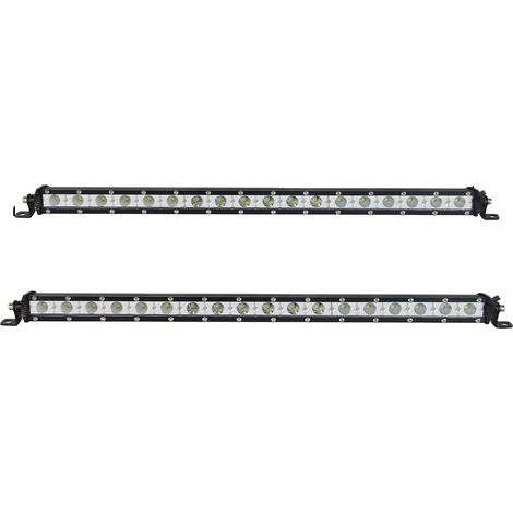 Barre lumineuse, boîtier en aluminium durable, compatibilité polyvalente, 20in Combo 2pcs (1/2)