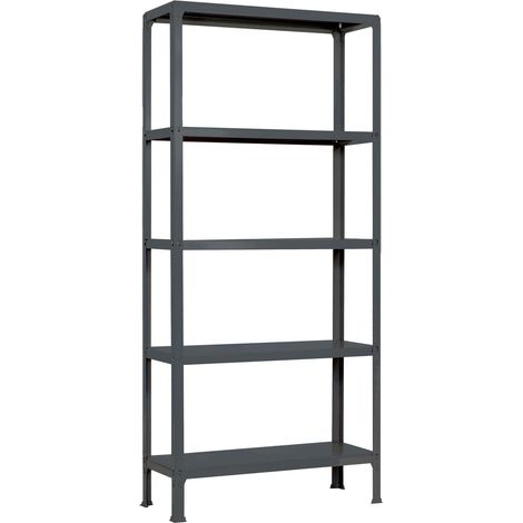 SimonRack Scaffale da Ufficio/Libreria, 1800x1000x300 mm, 5 Ripiani, 150 kg per Ripiano, Metallo Stile Industriale, Antracite – Simon Home (1/2)