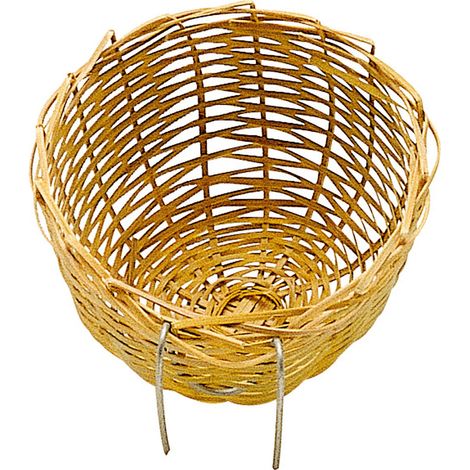 Ferplast Nido PA 4455 Nido in vimini per canarini, piccoli uccelli ed esotici . Variante PA 4454 - Misure: Ø 11 x 6 cm - (1/3)