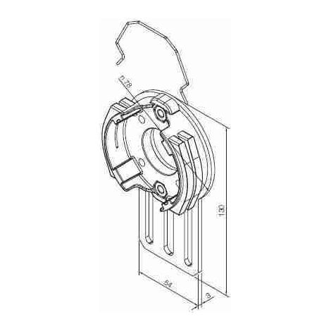 Nice 526.10037 - Halterung standard einstellbar