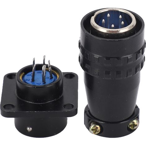 Prise de courant d'aviation, connecteur mâle femelle à 5 broches, Contact en laiton AC 400V pour l'alimentation (1/5)