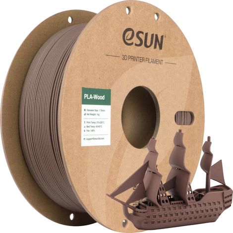 3D-Drucker-Filament, Holz-PLA, 1,75 mm Durchmesser, WALNUSS (1/2)