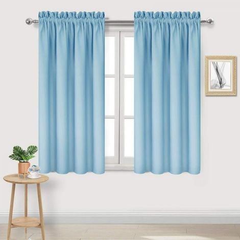 Rideau Occultant - 1 Panneau - Tissu Polyester Triple Tissage - Isolation Thermique et Obscurcissement Total - Pour Chambre, Salon, Cuisine - Disponible en 4 Dimensions (1/5)
