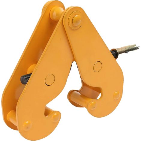 Pince de levage de poutre, capacité de charge de 1 tonne, ouverture réglable de 75 mm à 220 mm, construction en acier manganèse Q355, revêtement résistant à la corrosion, adaptée pour le gréement et l (1/5)