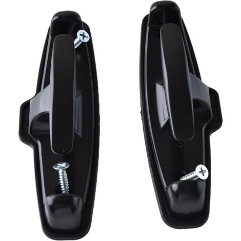 Barre de remorquage arrière renforcée avec goupille (noire) - Pièces de modification automobile (1/3)