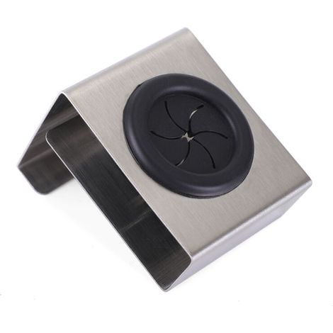 Push Kitchen Hook, Stainless Steel, 5 x 6 x 4 cm, Matte Silver