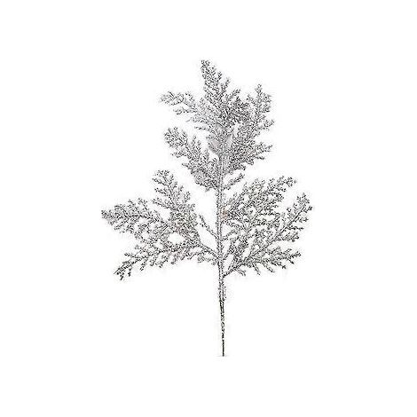 Künstlicher Weihnachtskranz in Form eines Tannenbaums, Kiefernnadeln und -zweige, Gras - Festliche Dekoration - NMAOV (1 Stück silber)