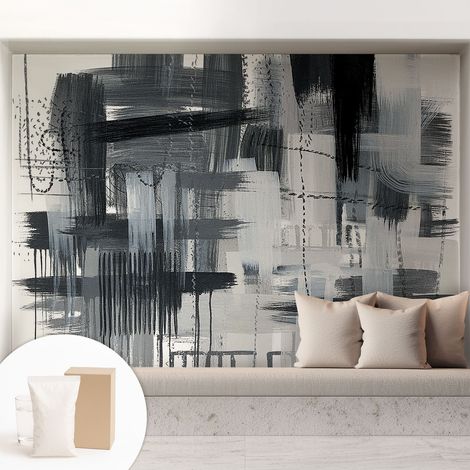 Papier peint intissé avec imprimé pour intérieur moderne application facile a motif - Colle incluse gratuite Art moderne 208x146 cm (1/5)