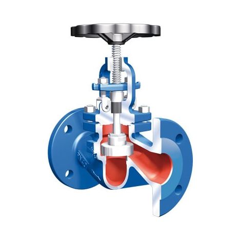Absperrventil m.Stopfbuchsabdichtung PN16 DN100 GG25 bis 300oC