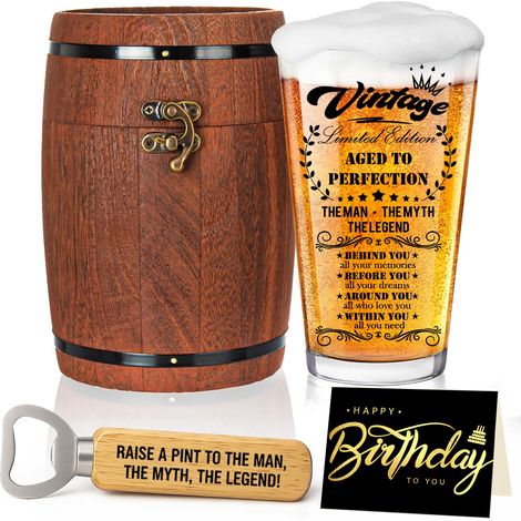 Cadeaux pour hommes, verre à bière personnalisé avec gravure (1/5)