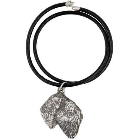 Terrier Negro Ruso - collar para perros, colgante bañado en plata para amantes de los perros, joyería única de Art-Dog (1/5)