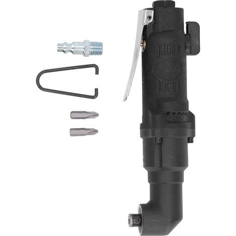 Tournevis pneumatique à 90 degrés, acier allié intégré, réversible 1/4po pour réparation de meubles style américain. (1/5)