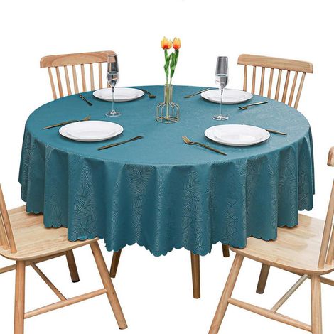 Nappe ronde antitache, imperméable, vert foncé, Ø 240 cm