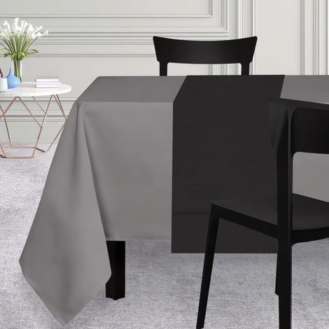 Chemin de table 40x160 cm VENISE noir, par Soleil d'Ocre