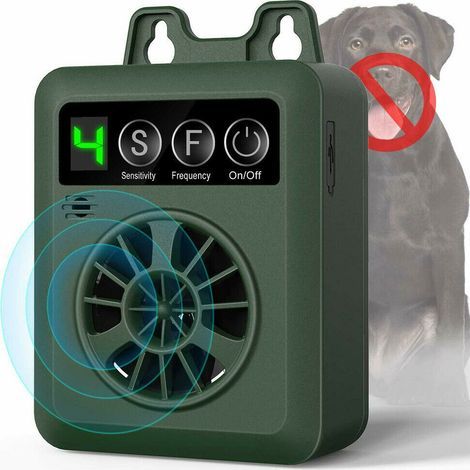 Dispositif de dissuasion d'aboiement de chien à ultrasons sûr extérieur anti-aboiement chien Sonic Bark dissuasifs silencieux (1/4)