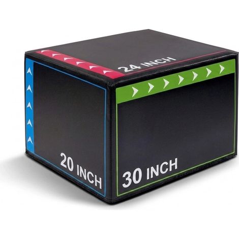 PLYO BOX MORBIDA 3 IN 1 SCATOLA PLIOMETRICA SALTO CROSSFIT ALLENAMENTO FFITNESS (1/5)