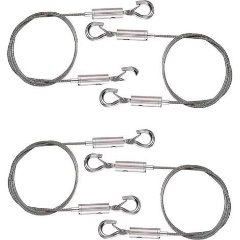 Fil de suspension de tableau ajustable, fil en acier inoxydable de 2 m x 1,5 mm (6,56 pi) pour-AquaForge (1/5)