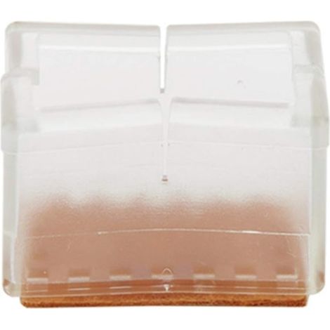 Protections pour pieds de chaise (lot 8). Embouts rectangulaires (1/5)