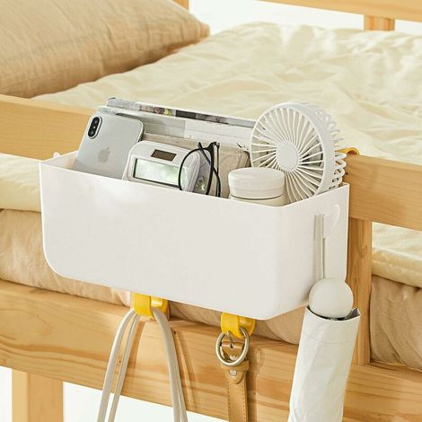 royaluxe - Panier de Rangement Multifonction à Suspendre, Boîte de Rangement Suspendu Pratique, Organisateur de Chevet Suspendu, Utilisé pour Télécommande, Livre, Journal, Téléphone, Bouteille d'eau,b (1/5)