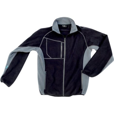Excess Fleecejacke Champ, Gr. M, schwarz/grau (1/2)