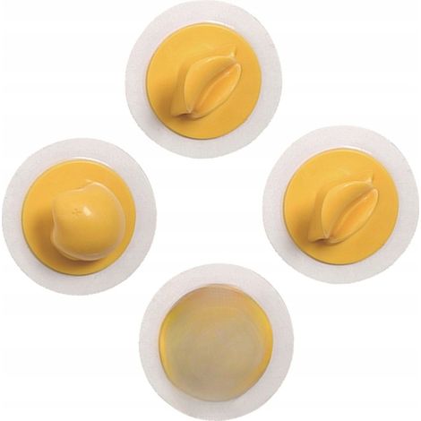 Ganci da parete gialli a forma di becco d'anatra, portasciugamani da parete in ABS