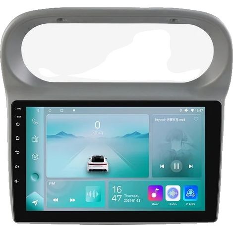 Autoradio, Navigationssystem, integrierte Sprachsteuerung, kompatibel mit Renault Twingo 2005 - 2013, P1 (4Core 1G 32G) A (1/2)