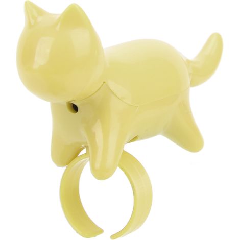 Jouet lumineux pour doigt de chat, mignon et amusant, pour chat et chien, pour jouer, s'entraîner et faire de l'exercice - Jaune (1/5)