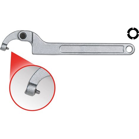 KS Tools 517.1323 Chiave a settore c.nasello tondo,15-35mm (1/2)