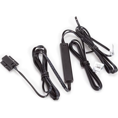 EtiamPro Interruptor con Sensor de Puerta de Superficie, con Sensor IR, Uso Interior, Compacto, para Tiras de led 12v/24v en armarios & vestidores, Rango de detección 0-4 cm, Longitud del Cable 100