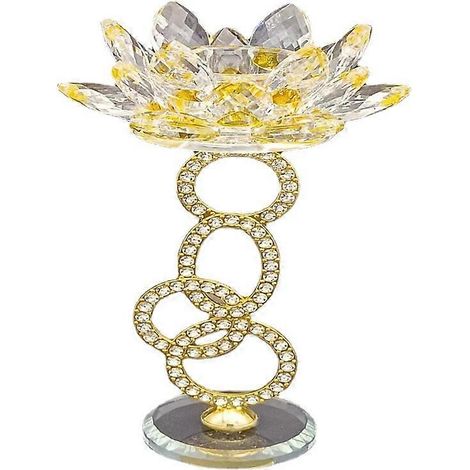 Kerzenhalter für Stumpenkerzen und Teelichter, goldfarbener Metallständer, geeignet für Kerzen bis zu 3,8 cm Durchmesser, für den Esstisch (1/4)