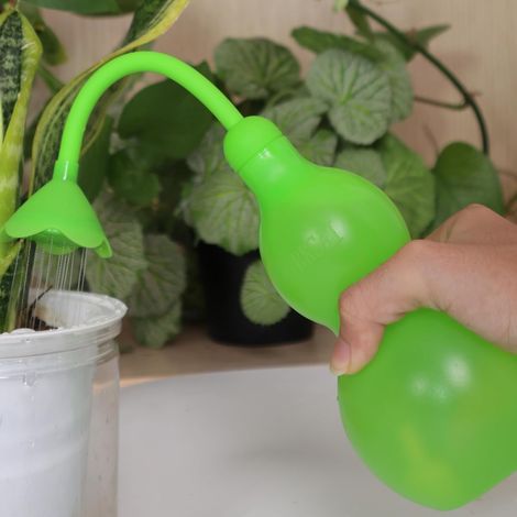 Petit Arrosoir Plante Interieur Arrosoir Jardin en Forme de Gourde 325ML Petit Arrosoir pour Arroser d'une Main, Arrosoir pour Bonsaï Plantes Fleurs - Vert (1/5)