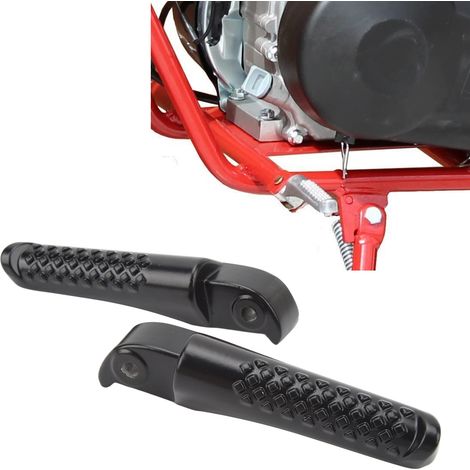 Ein Paar schwarze, mit Spikes versehene Pedalstützen für das Coleman 196cc 6,5 PS Powersports Mini-Bike (1/5)