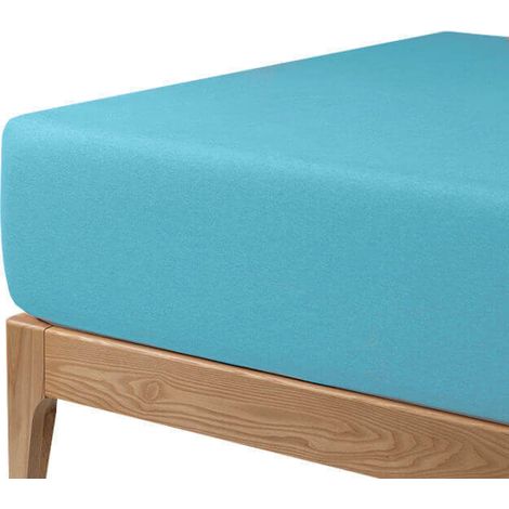 La feuille inférieure protectrice respirante respire pour bébé  60x120 cm - Bleu clair